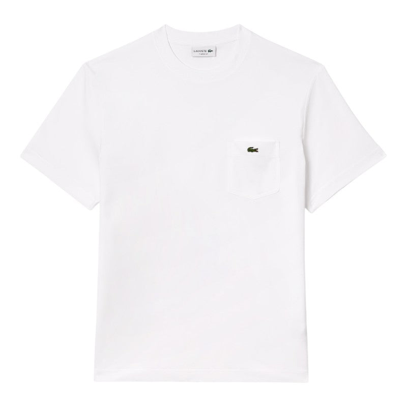 T-shirt Lacoste de algodón con bolsillo en el pecho