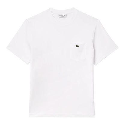 T-shirt Lacoste de algodón con bolsillo en el pecho