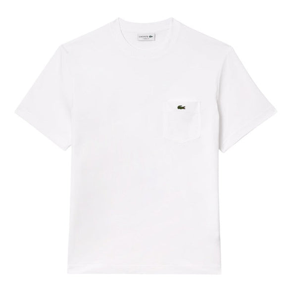 T-shirt lacoste de algodon con bolsillo en el pecho