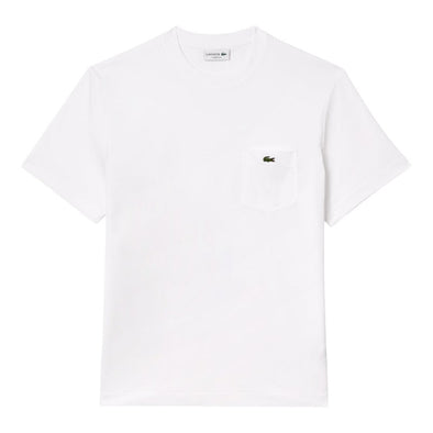 T-shirt lacoste de algodon con bolsillo en el pecho