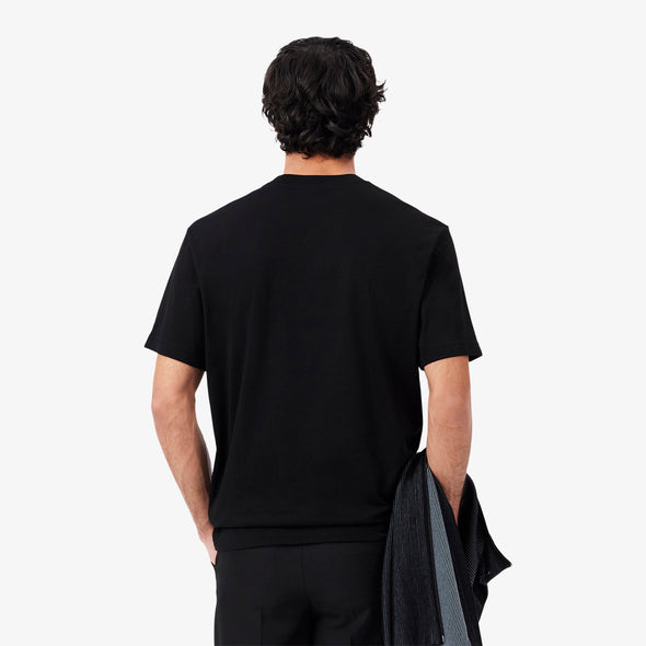 T-shirt lacoste de algodon con bolsillo en el pecho