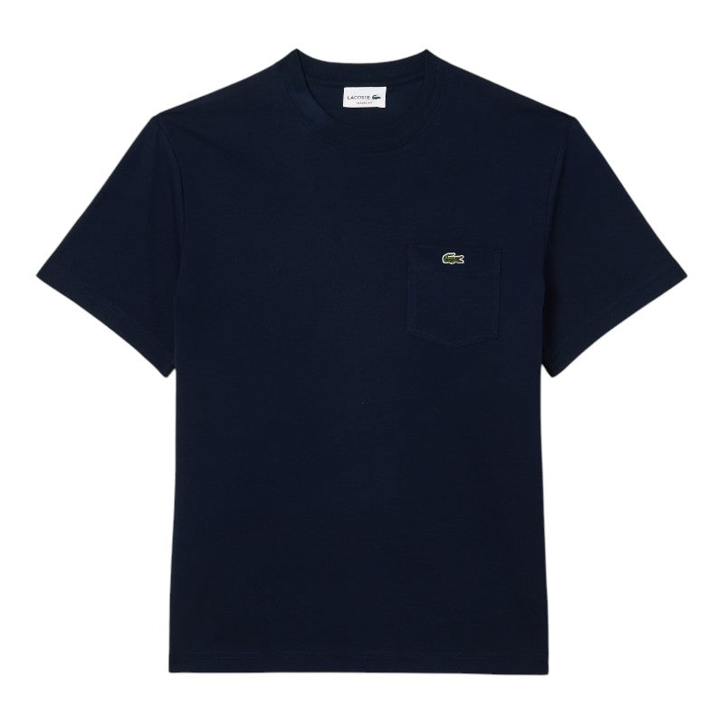 T-shirt Lacoste de algodón con bolsillo en el pecho