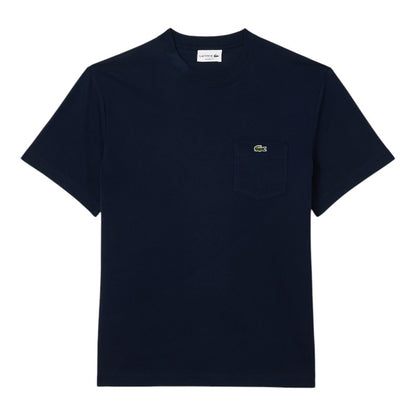 T-shirt Lacoste de algodón con bolsillo en el pecho