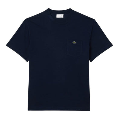 T-shirt lacoste de algodon con bolsillo en el pecho