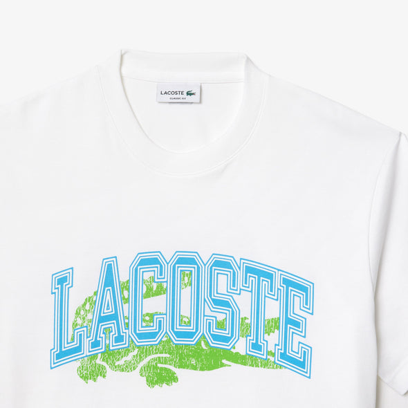 T-shirt lacoste con grafica de punto jersey de algodon