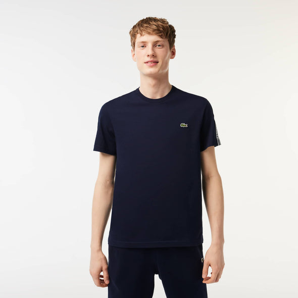 T-shirt lacoste con grafica de punto jersey de algodon