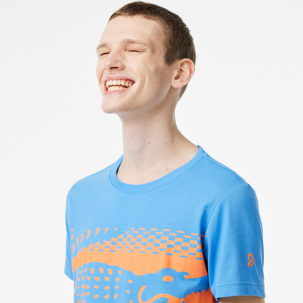 T-shirt lacoste con grafica de punto jersey de algodon