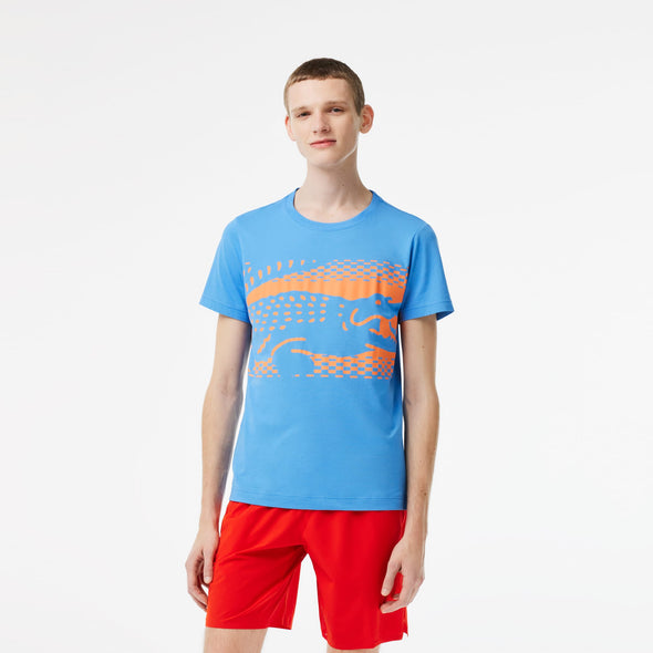 T-shirt lacoste con grafica de punto jersey de algodon