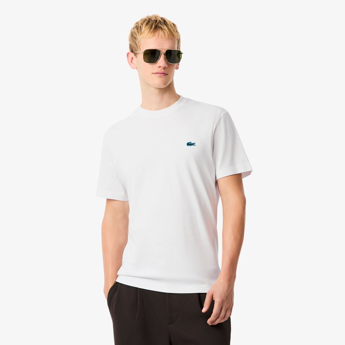 Remera jersey lourd cuello redondo Lacoste
