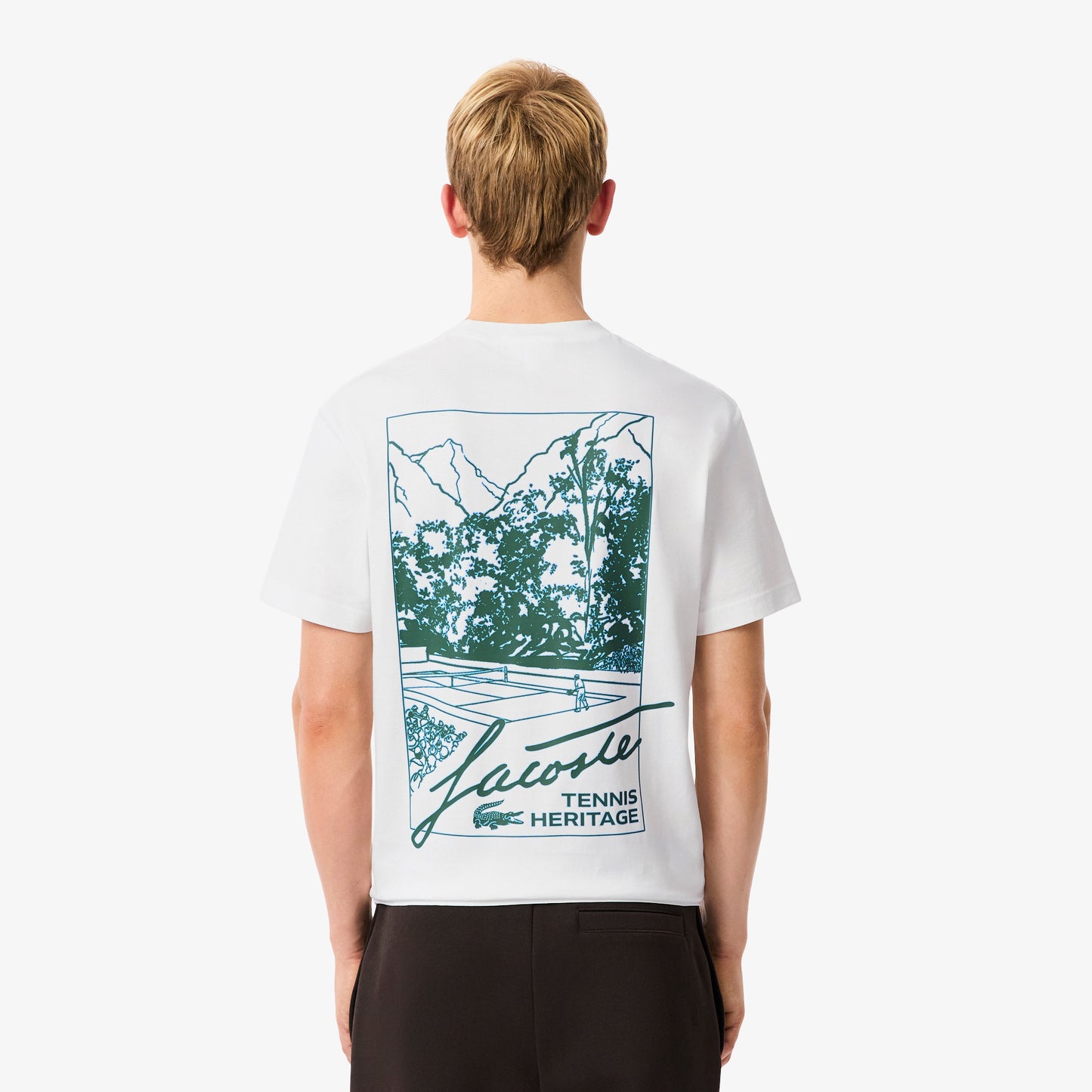 Remera jersey lourd cuello redondo Lacoste