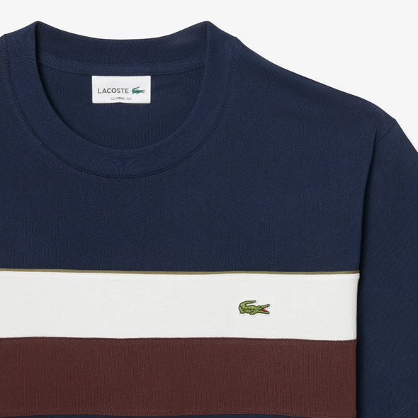 Remera color block cuello redondo mc - t-shirt