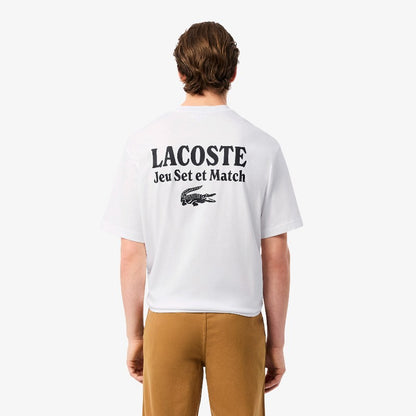 Camiseta Lacoste de jersey pesado cuello redondo