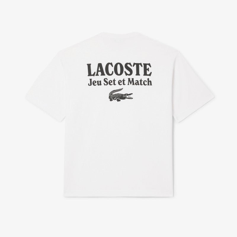 Camiseta Lacoste de jersey pesado cuello redondo