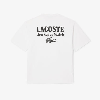 Camiseta Lacoste de jersey pesado cuello redondo