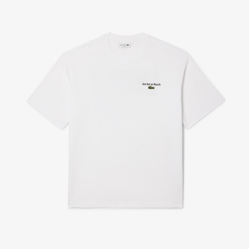 Camiseta Lacoste de jersey pesado cuello redondo