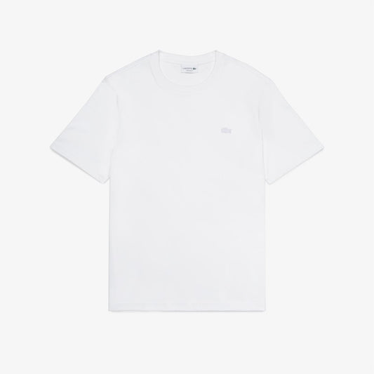 Camiseta Lacoste lisa con cocodrilo para hombre