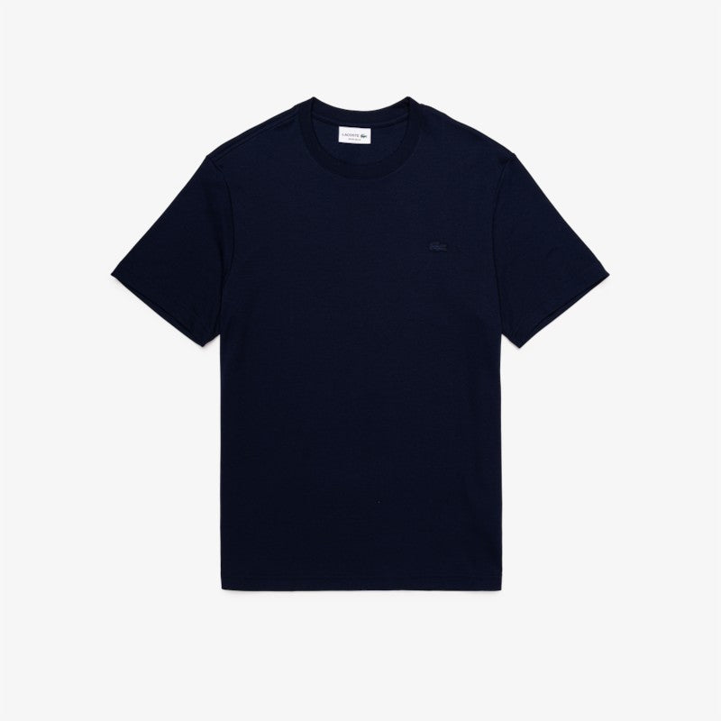 Camiseta Lacoste lisa con cocodrilo para hombre