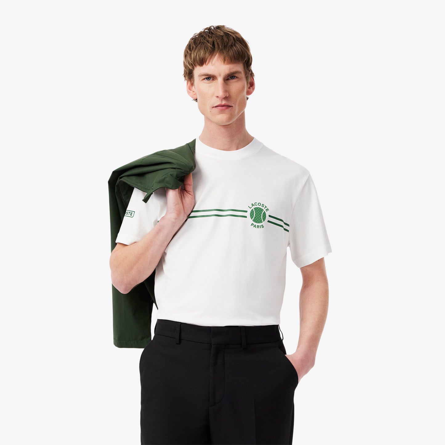 T-shirt de cuello redondo Lacoste