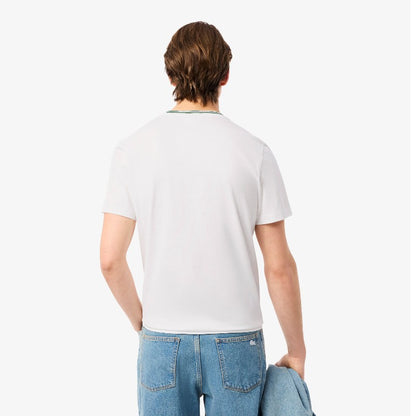 Remera Lacoste tipo jersey cuello redondo