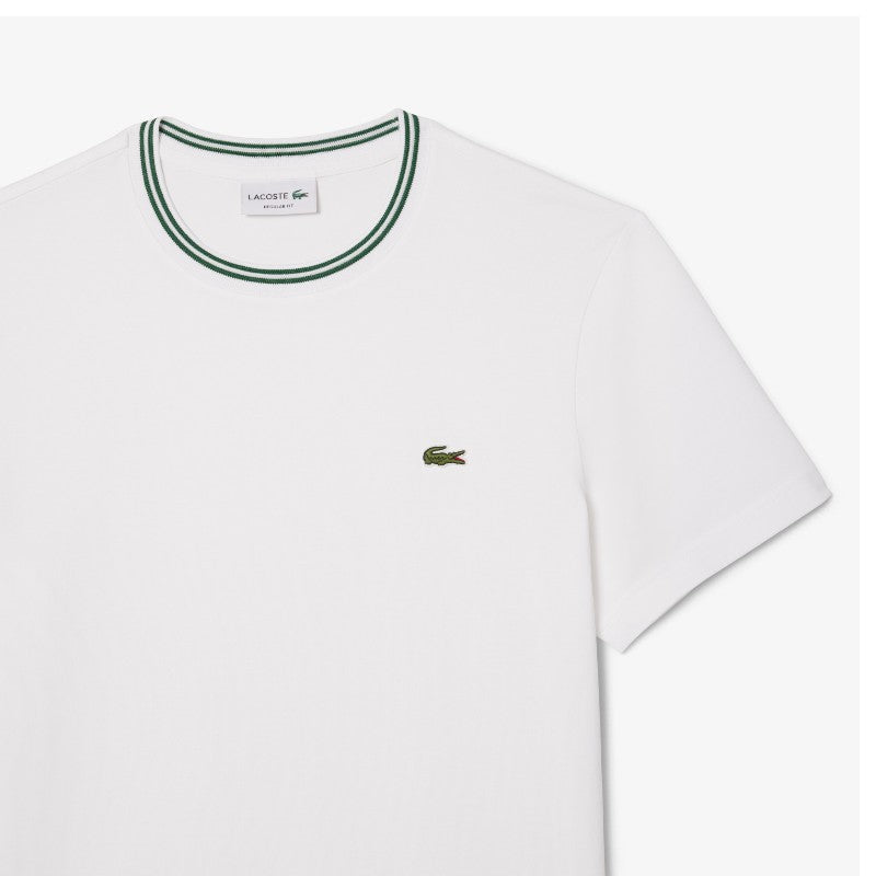 Remera Lacoste tipo jersey cuello redondo
