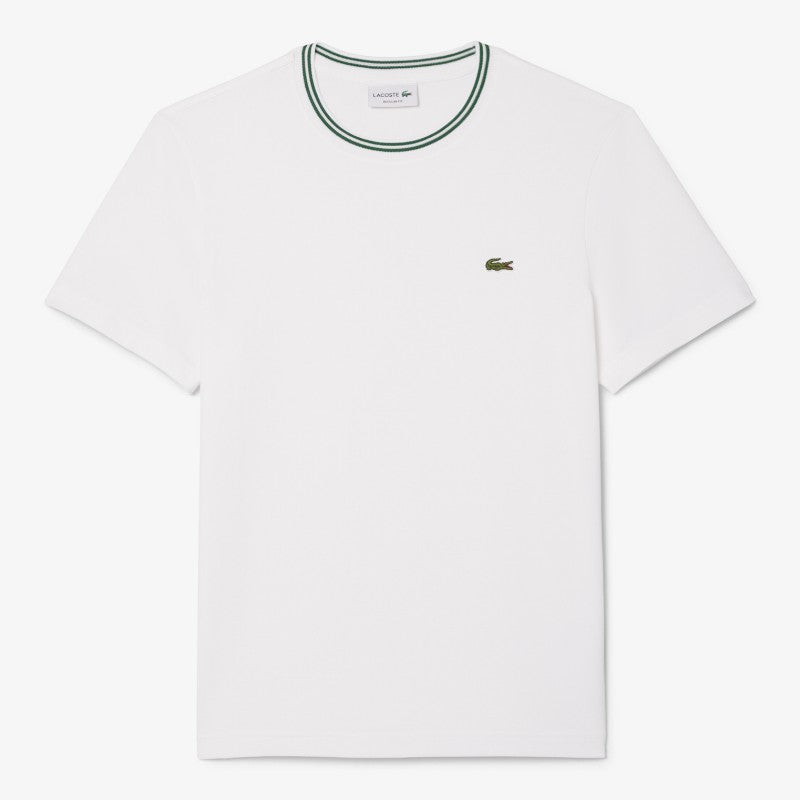 Remera Lacoste tipo jersey cuello redondo