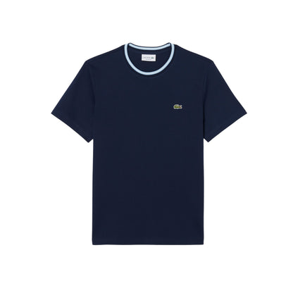 Remera Lacoste tipo jersey cuello redondo