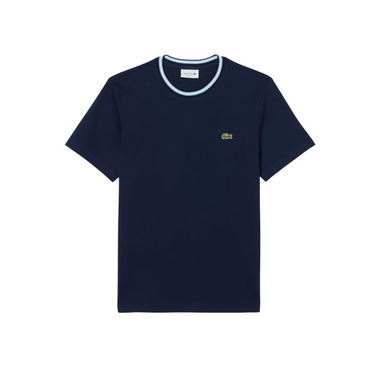 Remera Lacoste tipo jersey cuello redondo
